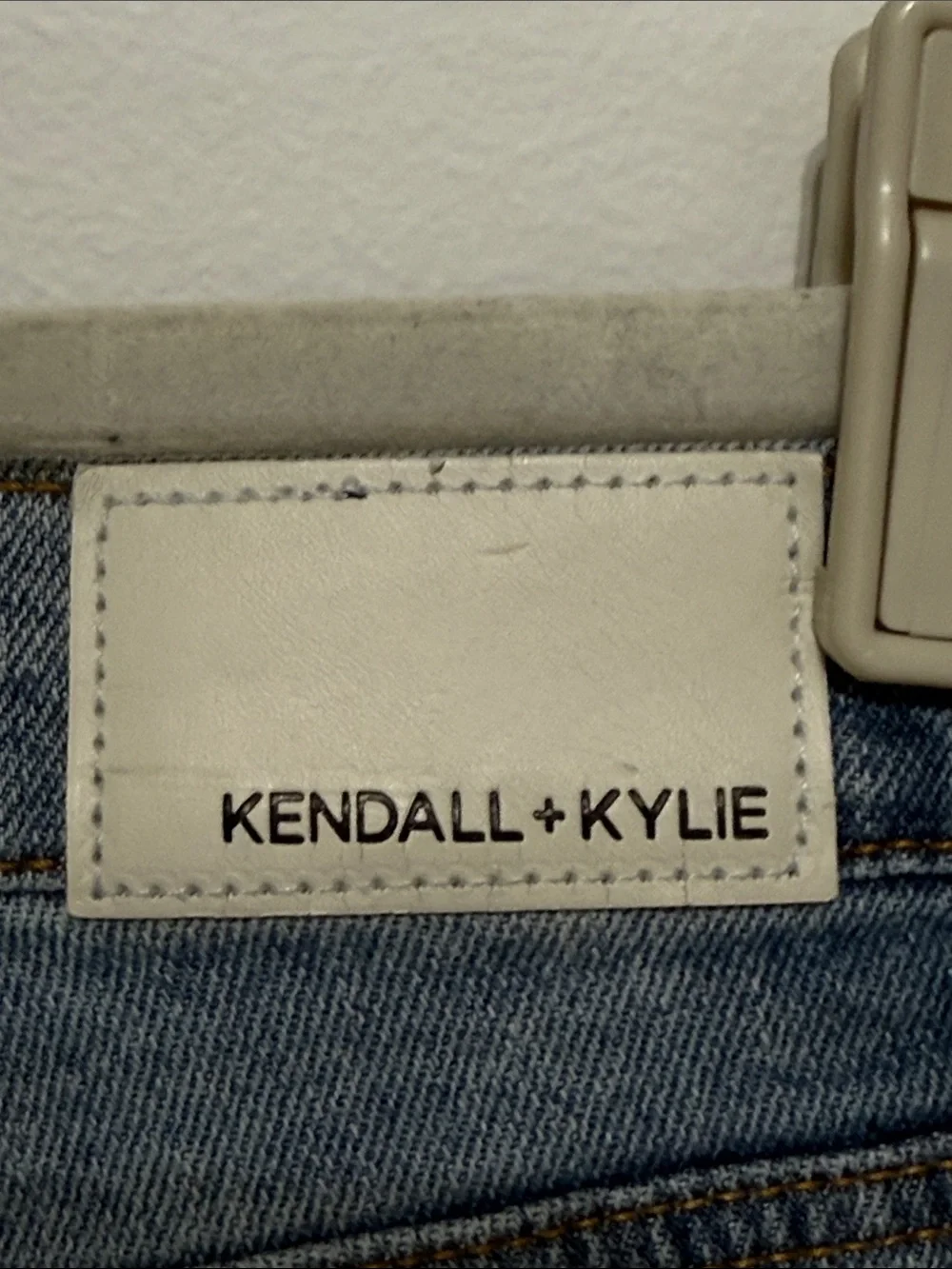 Kendall & Kylie Light Blue Distressed Denim Shorts - Picture 4 of 4